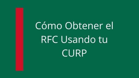 Obtén tu RFC Usando tu CURP